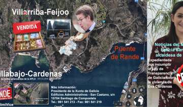 La Comisión de Transparencia de Galicia abre expediente de investigación sobre la censura de Leticia Santos Alcaldesa de Moaña con la mansión de Eva Cardenas y Feijóo.