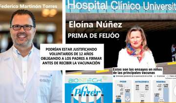Martinón y Eloina Núñez podrían estar tratando de justificar TRAMA- COMISIONES de Pfizer exigiendo a los padres de niños para vacunar la firma como voluntarios.