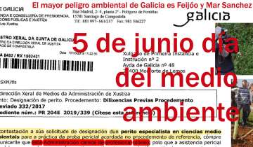 5 de Junio Día Mundial Medio Ambiente, Feijóo es la mayor amenaza ambiental de Galicia.