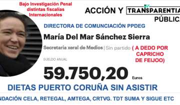 Asesora del PPdeG, Mar Sánchez Sierra utiliza dinero público para tapar la crispación de las familias de la tercera edad con FAKE NEWS DE PUBLICIDAD y controlar medios de comunicación.