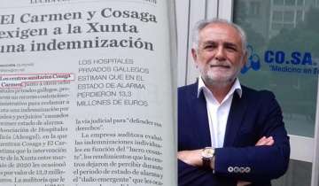 Nacho Vidal Presidente de Cosaga y Sanatorio El Carmen 