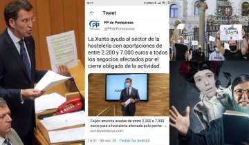 El rosario de ayudas, millones de la Xunta y otros fraudes políticos de Fake News de Feijóo a los autónomos de Galicia convertido en miles de cartas anunciando la falta de fondos.
