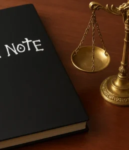 Death Note Filme caderno Shinigami Light L justiça