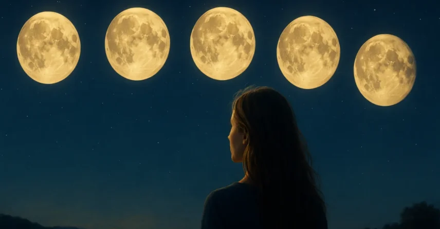 Sonhar com 4 luas: ciclos importantes se aproximando