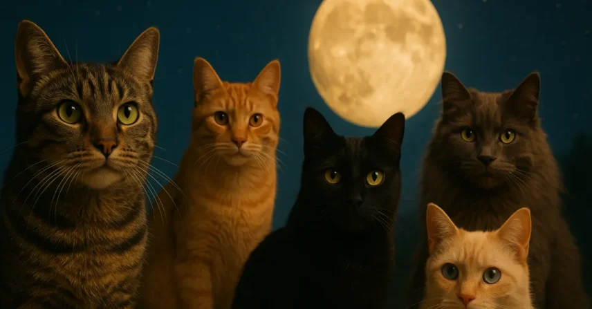 Sonhar com 5 gatos: percepção aguçada e mistério