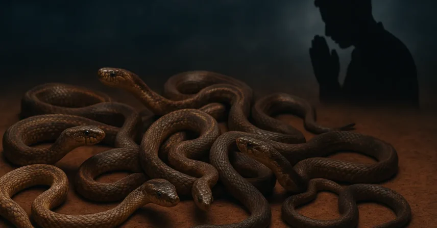 Sonhar com 8 cobras: ataques energéticos e necessidade de fé