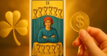 Sonhar com 9 de copas: desejos do coração e realizações