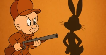 Elmer Fudd: O caçador que nunca pega o Pernalonga da Warner