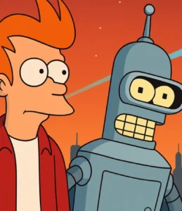 Futurama (1999): Fry e Bender em Uma Aventura no Futuro!