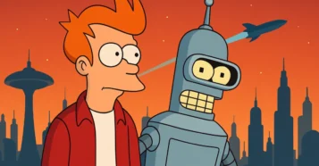 Futurama (1999): Fry e Bender em Uma Aventura no Futuro!
